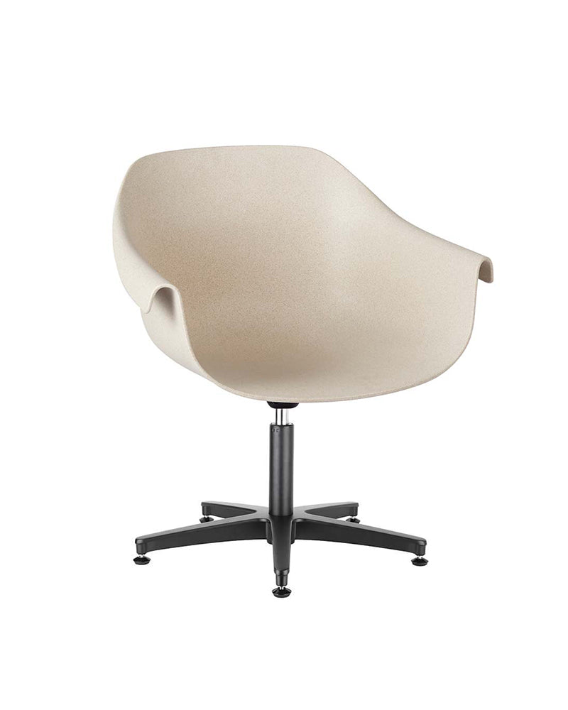 Eco - Fauteuil d’attente beige - Base étoile noire